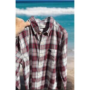 Abercrombie Kids Plaid Button-Down LS Shirt Embroidered Logo Boy's Size 11/12
